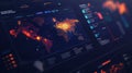 AI Driven Cybersecurity Dashboard Visualization with Global Map