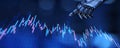 AI-Driven Financial Forecasting with Robotic Precision. 3d render
