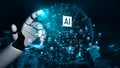 AI-Driven Neural Network Data Computation Vouch Royalty Free Stock Photo