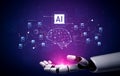 AI-Driven Neural Network Data Computation Vouch Royalty Free Stock Photo