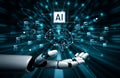 AI-Driven Neural Network Data Computation Vouch Royalty Free Stock Photo