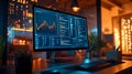 AI-Driven Property Valuation: Automated Market Analysis, computer screen displaying an AI-powered property valuation