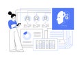 AI-Driven Sentiment Analysis for Campaigns abstract concept vector illustration.