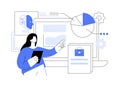 AI-Driven Workflow Automation abstract concept vector illustration. Royalty Free Stock Photo