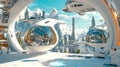 AI-driven world, autonomous systems, futuristic urban landscape