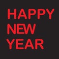Happy New Year 2025 - Colorful fonts Vector Art Royalty Free Stock Photo