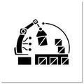 Ai in e-commerce glyph icon