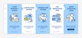 AI in education onboarding vector template