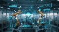 Ai enabled robotic automation in a modern factory setting