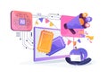 AI-Enhanced Event Management abstract concept vector illustration.