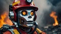Ai fireman humanoid robot