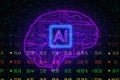 AI and forex concept Royalty Free Stock Photo