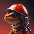 AI futuristic realistic 3d lizard
