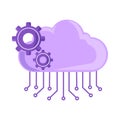 ai gears cloud storage Royalty Free Stock Photo