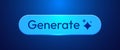 AI Generate button. User interface. Artificial intelligence.