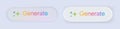 AI Generate icon button. Generate technology ideas from machine learning. Generative button. UI UX elements. Vector Royalty Free Stock Photo