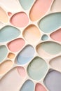 Pastel Paper Cut Voronoi Pattern With Layered Handmade Visual Style Royalty Free Stock Photo