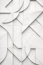 Modern Minimal White Geometric Surface With Layered Architectural Forms Royalty Free Stock Photo