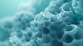 AI-generated Abstract Blue Cellular Structure Close Up Royalty Free Stock Photo