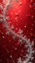 AI generated Abstract Christmas background, in zilver and red Royalty Free Stock Photo