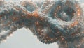 3D Molecular Structure with Glowing Nodes