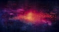 AI generated, Abstract Futuristic infographic with Visual data complexity, represent Big data concept, node base programming. Royalty Free Stock Photo