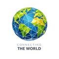 Abstract Polygonal Earth Representing Global Connectivity Technology And Sustainable Future Royalty Free Stock Photo