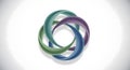 Interlocking Rings Abstract Design Royalty Free Stock Photo