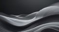 Abstract waves on black background create serene flow