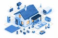 Integrate advanced video technology with CCTV and Wi-Fi for enhanced home security.