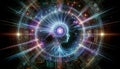 Artificial intelligence. Technology web background