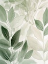 Ai Generated Art Watercolor Painting of an Abstract Eucalyptus Branches and Leaves on White Background in Bright Pastel and Royalty Free Stock Photo