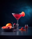 32K UHD Sensations: Strawberry and Orange Muddle Martini