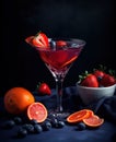Summer Sensations: Strawberry and Orange Muddle Martini