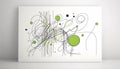 Earth\'s Playful Doodle: A Minimalist Imagery on a White Background, Made with Generative AI