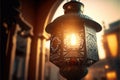 ai generated authentic arabic lantern for ramadan