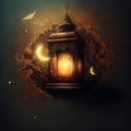 ai generated authentic arabic lantern for ramadan