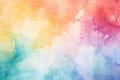 Ai generated beautiful delicate watercolor colored colorful background for various designs.