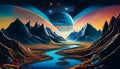 Galactic Oasis - A Mesmerizing AI Art Made with Generative AI