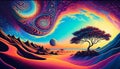 Galactic Oasis - A Mesmerizing AI Art Made with Generative AI