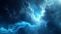 AI generated blue nebula