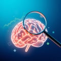 ai generated brain illustrations Royalty Free Stock Photo