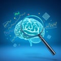 ai generated brain illustrations Royalty Free Stock Photo