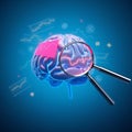 ai generated brain illustrations Royalty Free Stock Photo