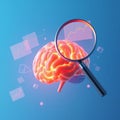 ai generated brain illustrations Royalty Free Stock Photo