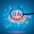 ai generated brain illustrations Royalty Free Stock Photo