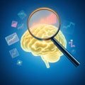 ai generated brain illustrations Royalty Free Stock Photo