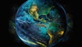 Planet Earth in AI Art by Van Renoir, Made with Generative AI