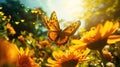 AI Generated Butterfly Ballet Live Photo of Nature\'s Elegance