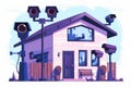 The foundation of digital platforms for camera protection includes using fence alarms and data transmission for enhanced security.